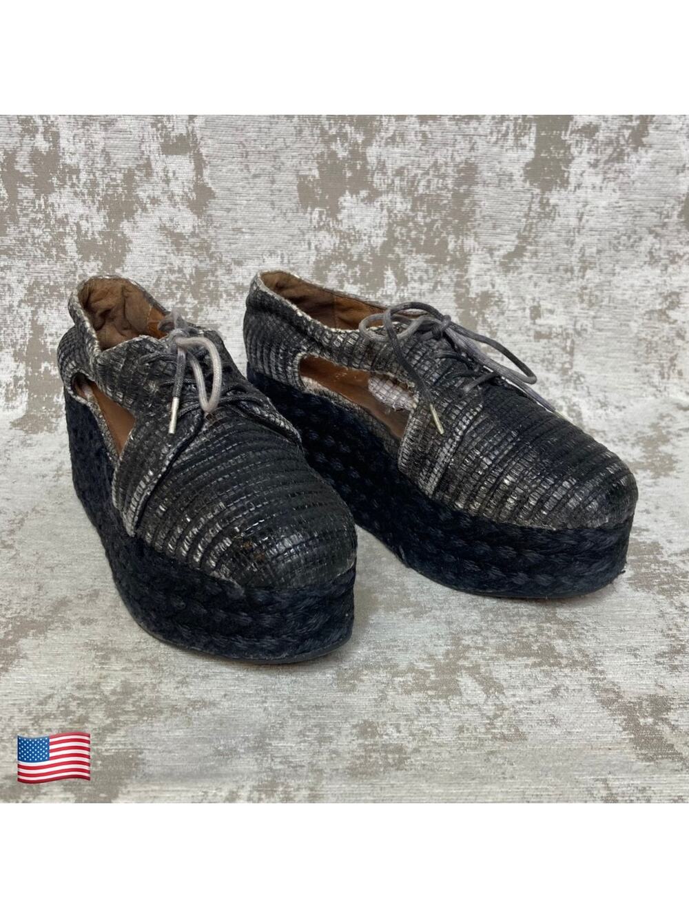 Jeffrey Campbell Tahiti Last Platform Espadrille in Grey Heather